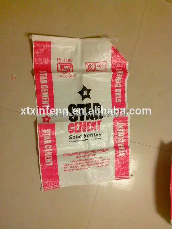 
Customized pp material packaging 20kg 25kg 50kg cement bag 