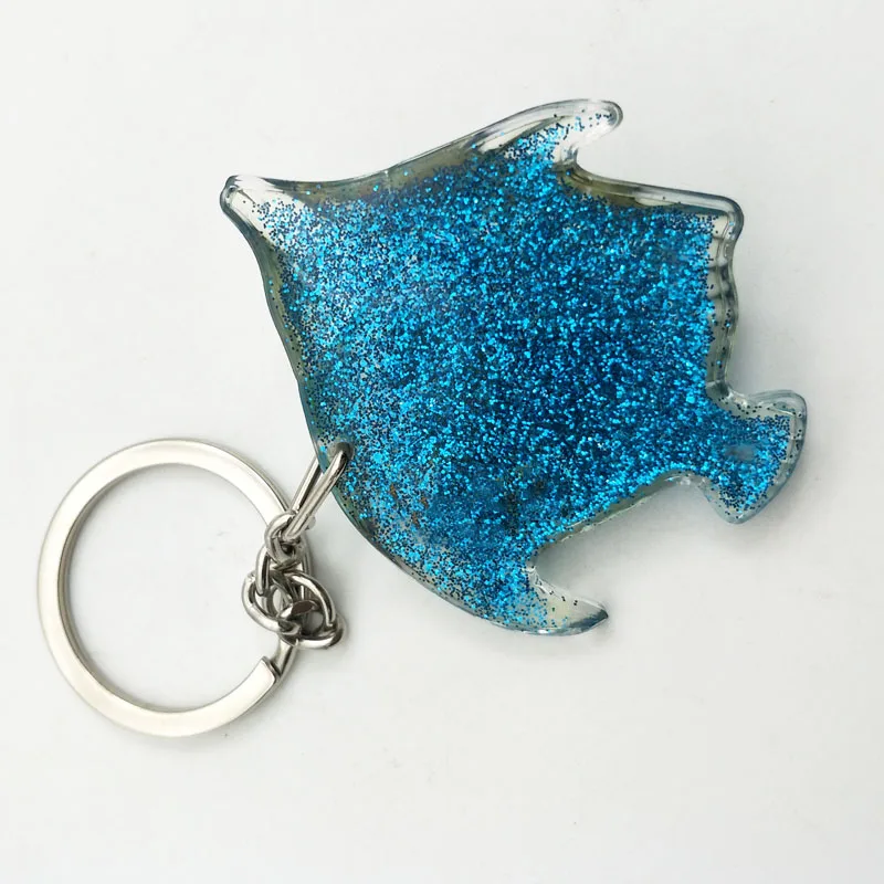 Resin key chain , Ocean series keychain , Tropical fish Keychain for souvenir gifts