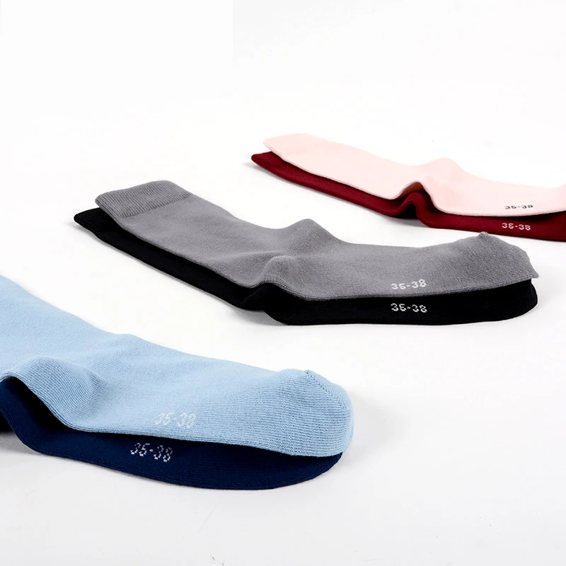 MEIKAN Brand Cheap Colorful Crew Knit Dress Business Socks Custom Formal Women Cotton Socks Men