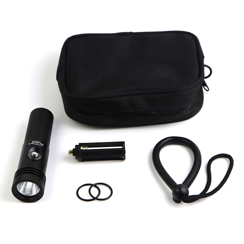 Set HiMax Ip 68 Hi Mid Low Sos Underwater Scuba Diving Led Lamp High Power Led Torch Light Dive Light Camping Diving Flashlight