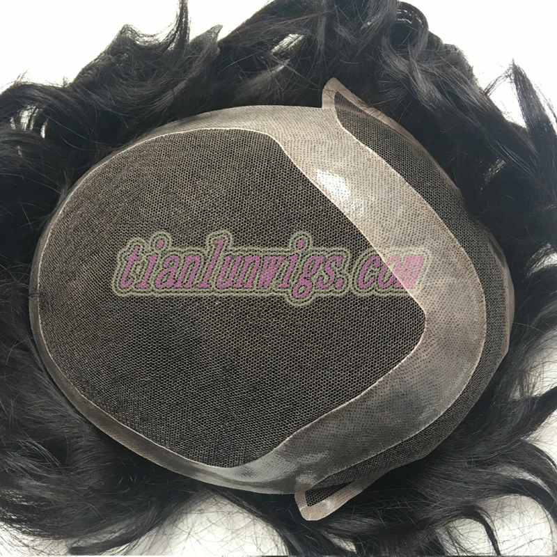 
Factory wholesale Indian human hair bleached knots men toupee topper blonde, toupees for black men waves, men hair pieces 