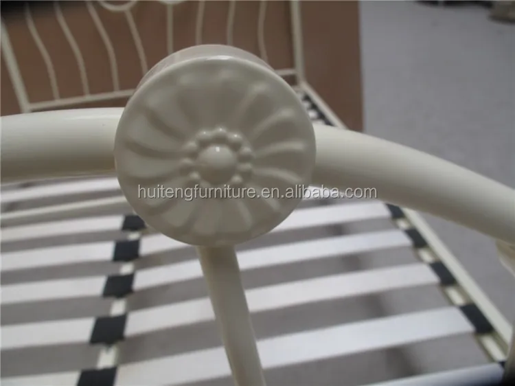 modern style design bedroom furniture set best support modern black double metal bed platform frame metal bed