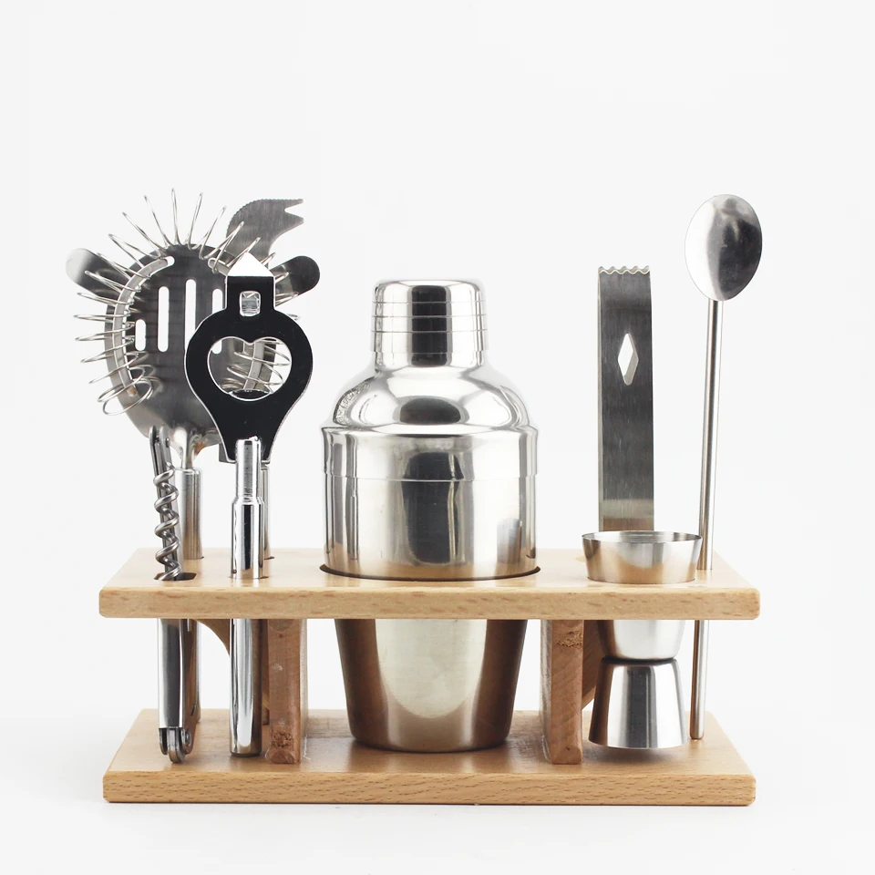 Cocktail Shaker Set Party Bar Accessories Bartender Making Drinks Gift Kit Gift