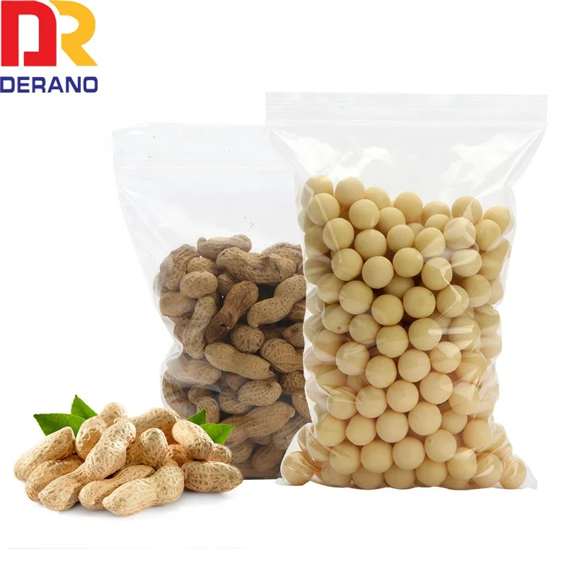 plastic LDPE customized zip lock poly bag storage freezer bag