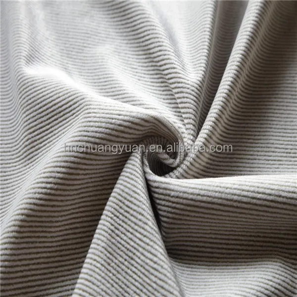 100% полиэстер саржа velboa / бархат диван ткань саржа полосы стиль