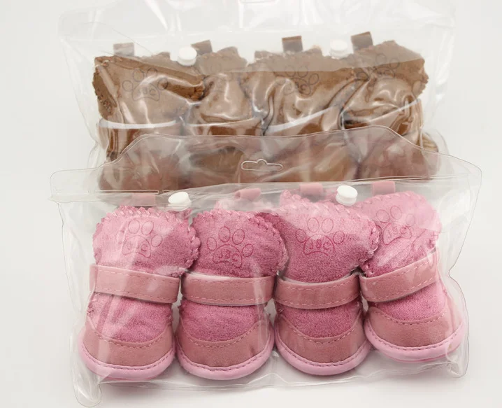 pet dog shoes pet Snow boots cats cool weather pet product velvet shoes
