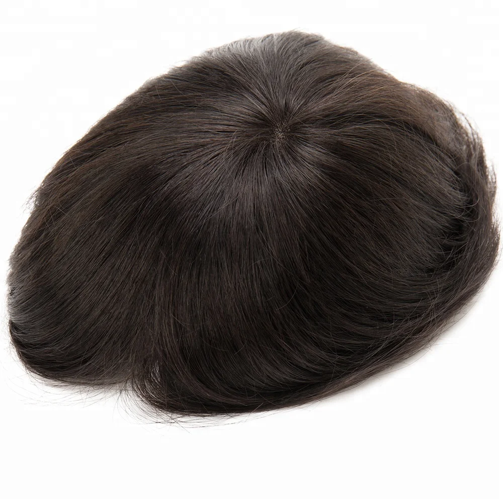 Super Thin Skin Invisible Hairline Hair Replacement Toupee Mens human Hairpieces