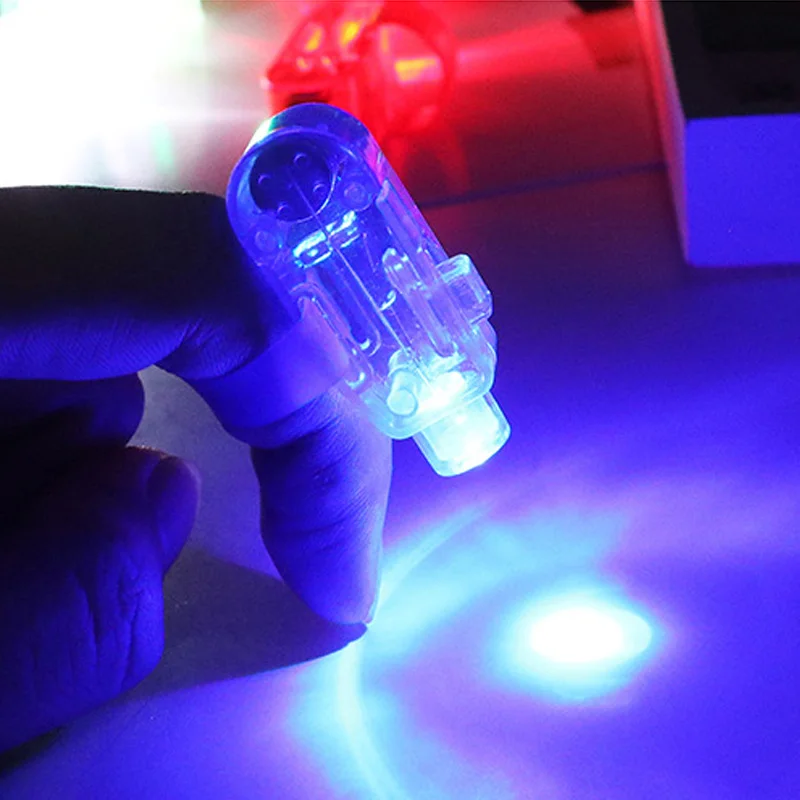 Glowing Dazzle Colour Christmas Wedding Children Toys Celebration Festival Laser Emitting Lamps Led Finger Lights Ring