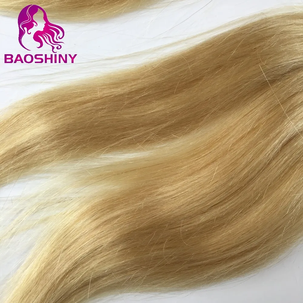 22 Inch Pretty White Hair Weft Human Hair Brazilian Remy Hair Extensions