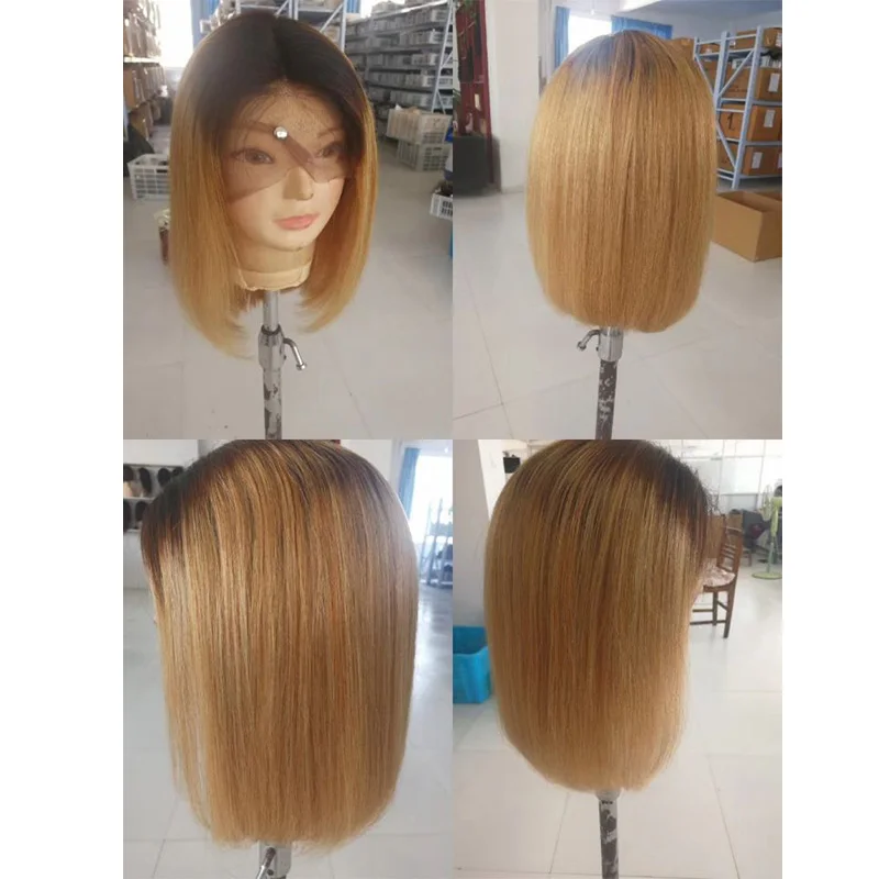 
Sonice human hair ombre 1b 30 bob wig tangle free yes brazilian virgin hair ombre lace front wig 