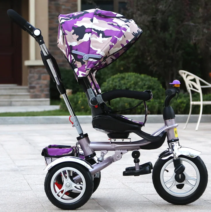 Factory Wholesale 3 wheel bikes for kids 4 in 1 Children Ticycle for 3-6 years