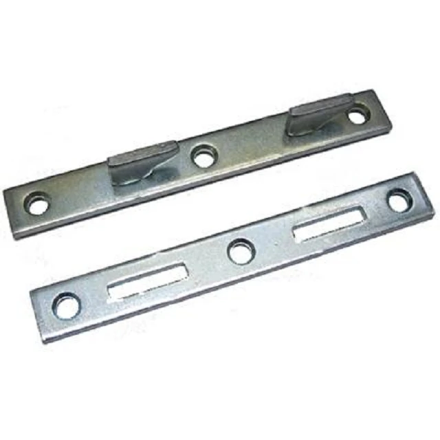 Yellow Zinc Heavy Duty Furniture Metal Bed Connector Bracket