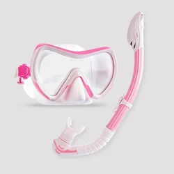 Изготовленный на заказ для плавания под водой из пропускающего воздух Бесплатная Дайвинг анфас маска для подводного плавания комплект