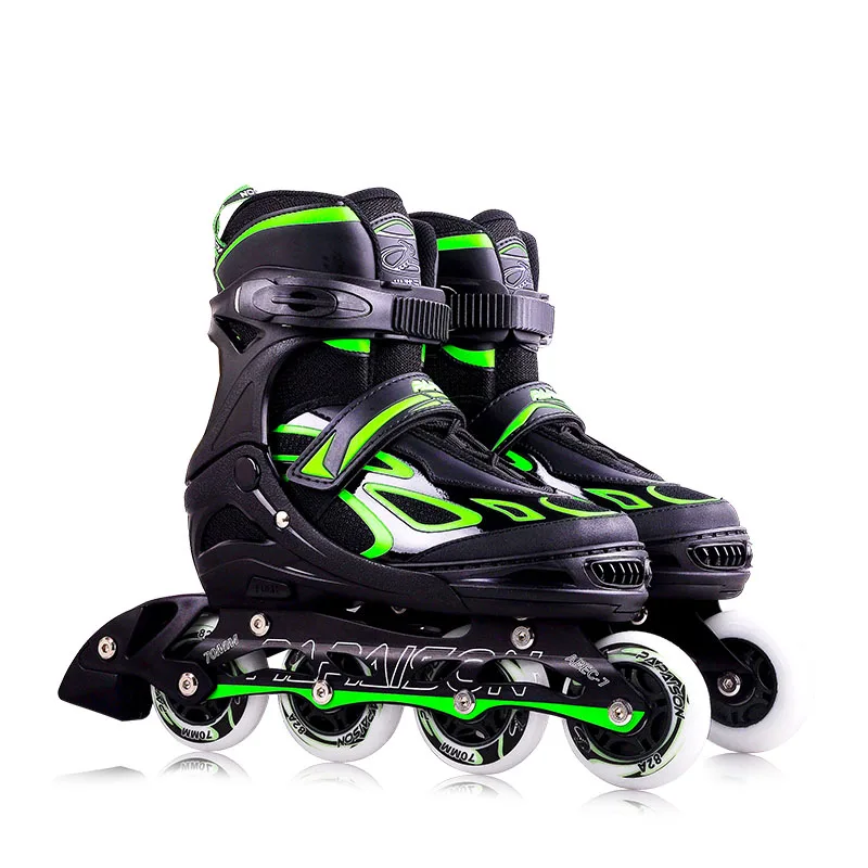 Customized Color Thickened frame 2018 Mexico Hottest selling inline skates model  4 flashing roller skates for adults