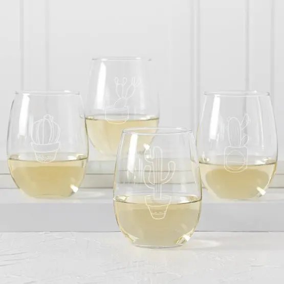 
Cactus Stemless Wine Glass 21 oz 