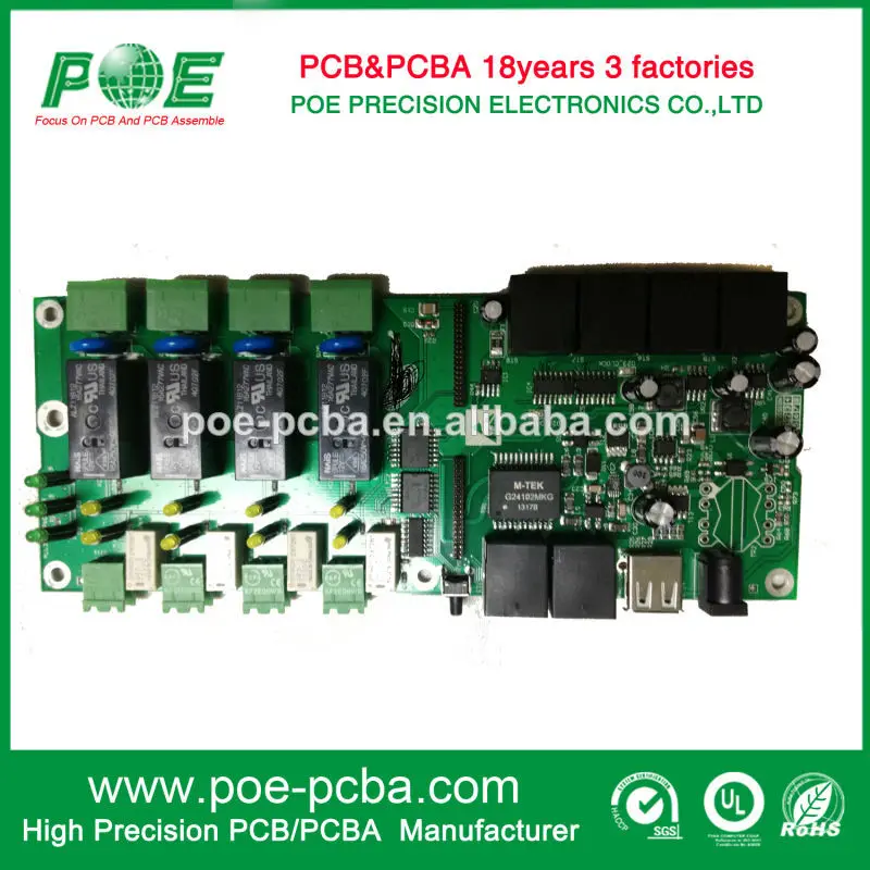 высокая точность 2 слой fr4 94v0 платы сигнального доска