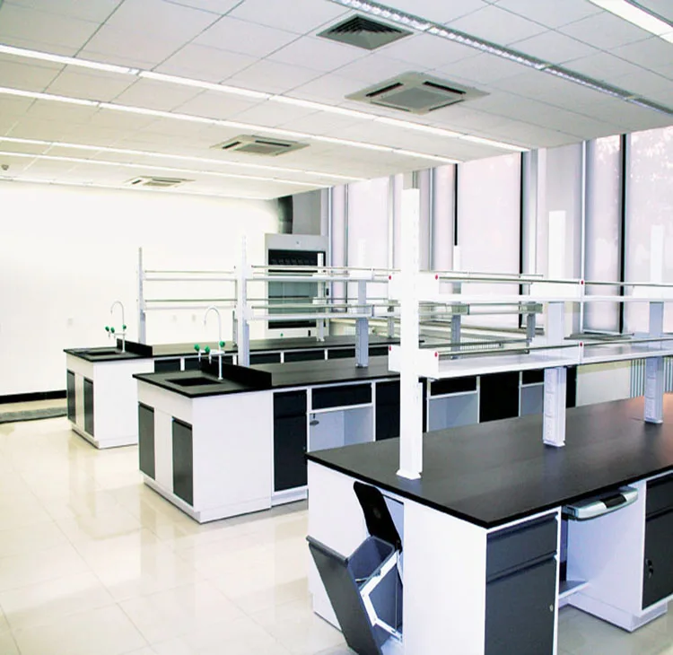 China School Laboratory Furniture Manufacturer Steel Wood Work Bench for Sale