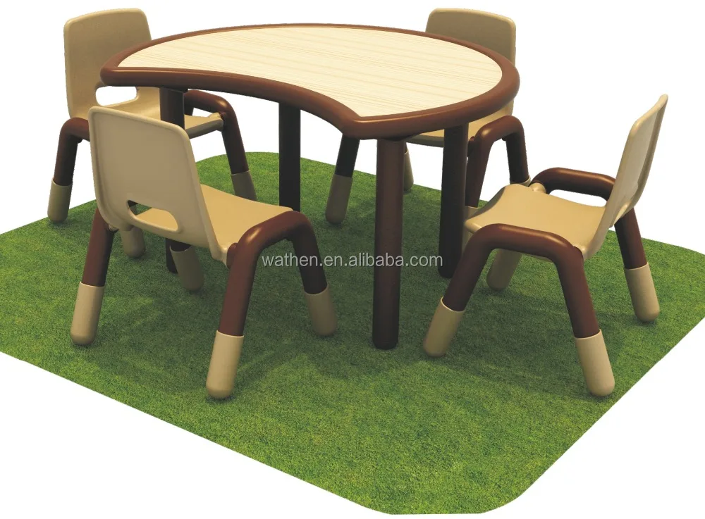 Top Quality Colorful Plastic Chair used by Children Study Table Chair Sets