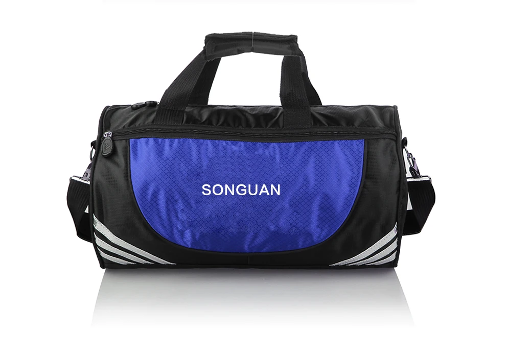 2018 Wholesale fashion waterproof travel gym duffle bag with shoe compartment