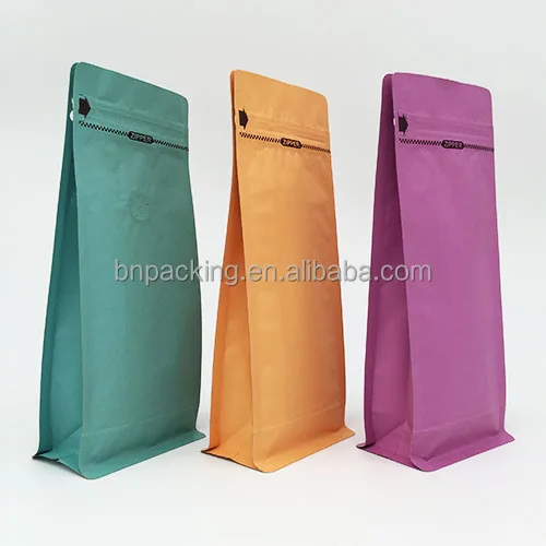 Eco friendly sachet flat pouch packaging Kraft compostable heat seal bags