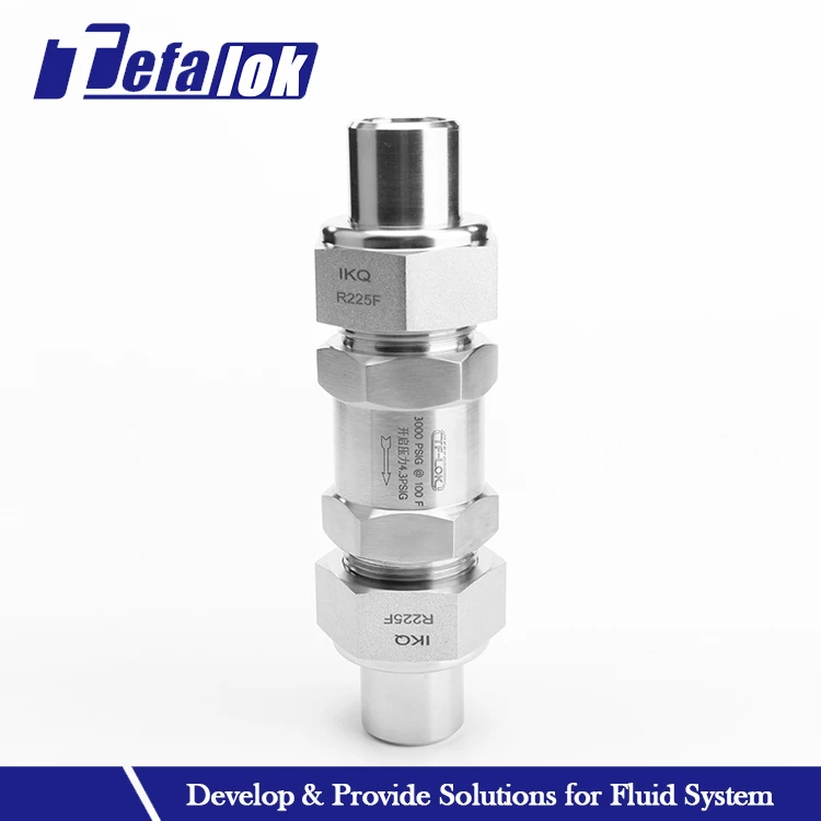 Tube End Connection ON-OFF Check Valve