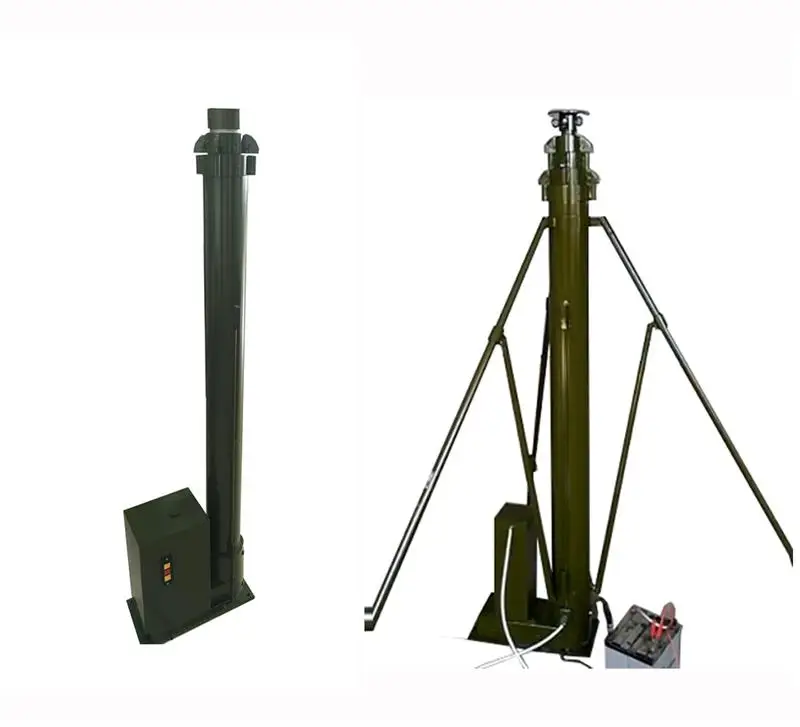 Механическая телескопическая мачта с прицепом