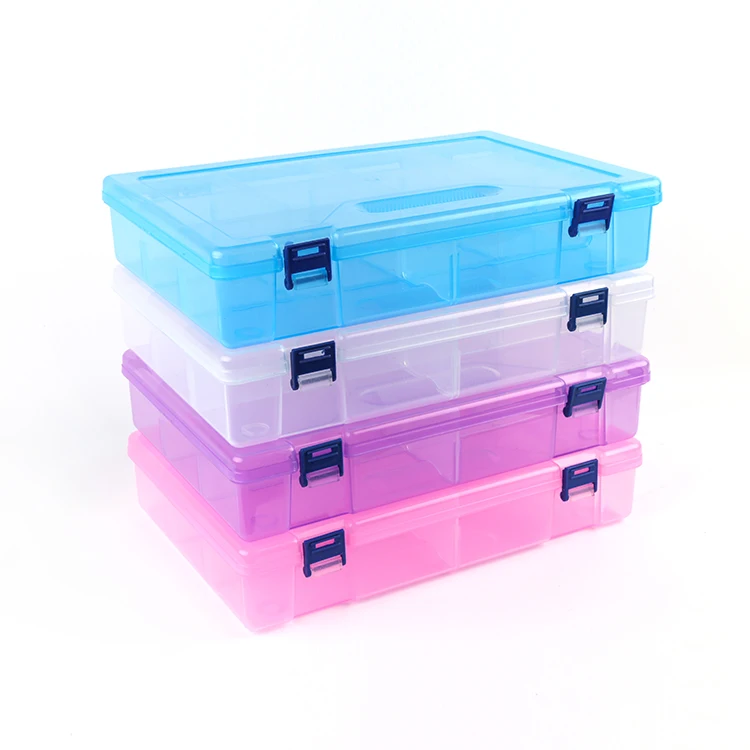 Latest product multifunction polychrome plastic storage box for ornament