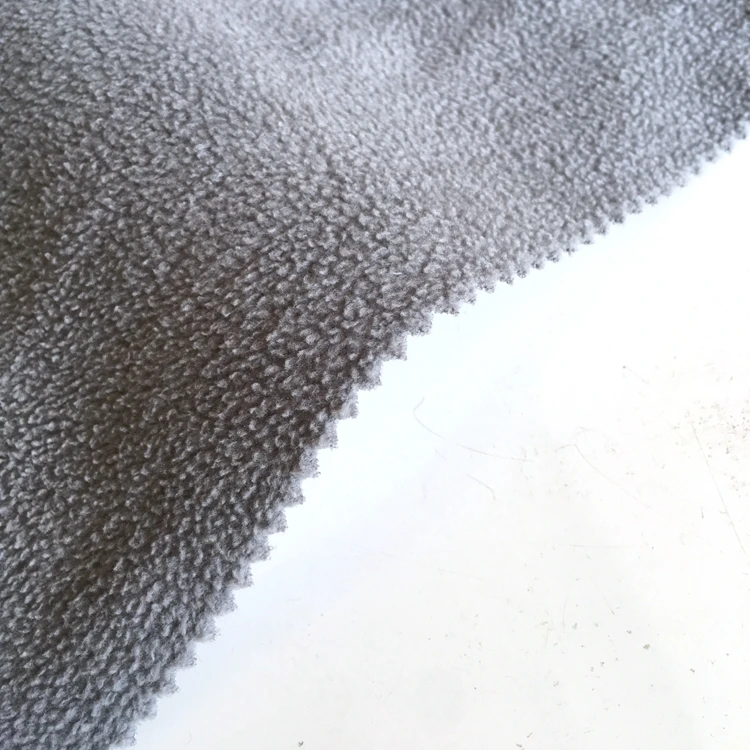 100% spun polyester knitting high quality PK fabric fleece for garment