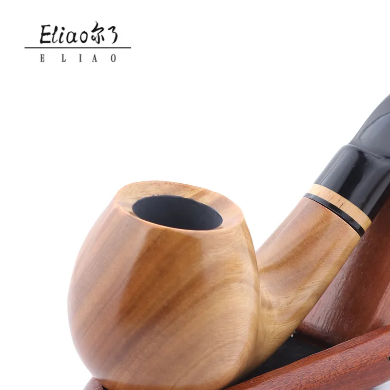 Eliao wholesale Customizable Natural smoking pipe Green Sandalwood Smoking pipe