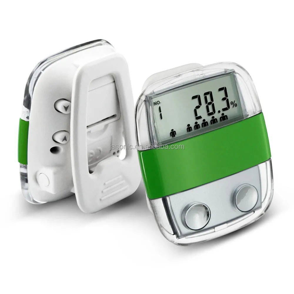 Body Fat Analyzer Multi-function Pedometer with clip Clock