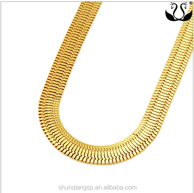 75Cm Super Width Fashion Man China Hip Hop Jewelry in 22K Gold Plated