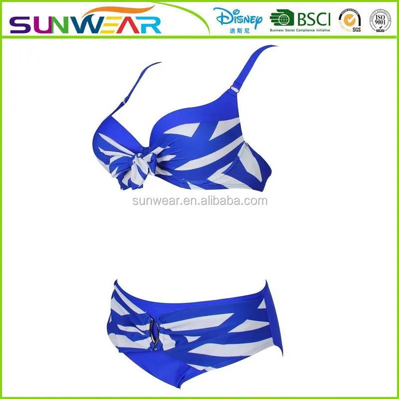Oem Low moq Solid black Womens Bathing Suits Floral Printing Swim Bottoms Padded Halter Bandage Bikini Two Piece Swimsuits