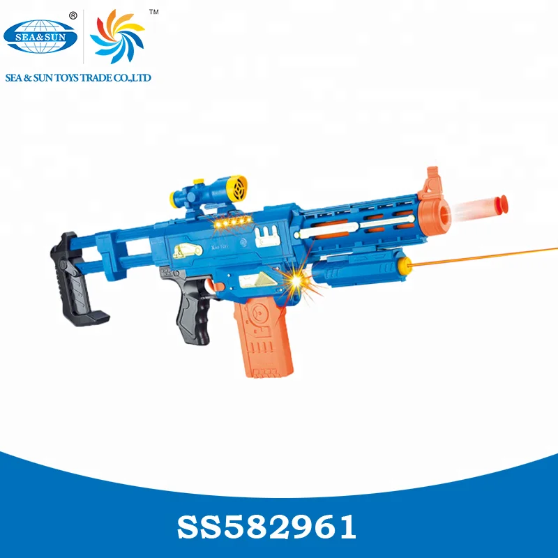 Wholesale electric EVA soft bullet gun with infrared for kids