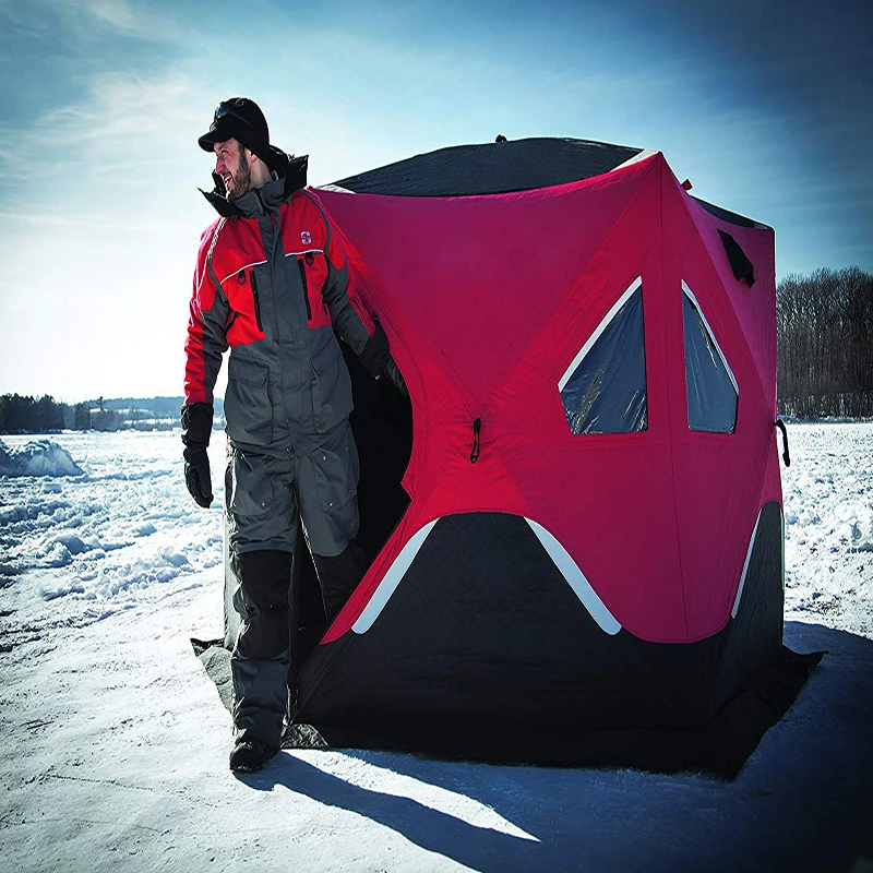 Easy to set up ice cube winter fishing tent winter ice fishing tent for outdoor
