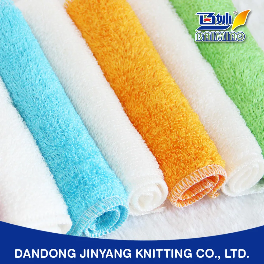 Склад экологичный бамбуковое волокно блюдо для очистки вытирая тряпки из махровой ткани