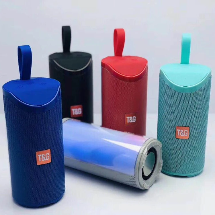 New arrival 10w  mini TG169  wireless speaker Portable speaker tg169 sound box with led light support TF USB AUX FM