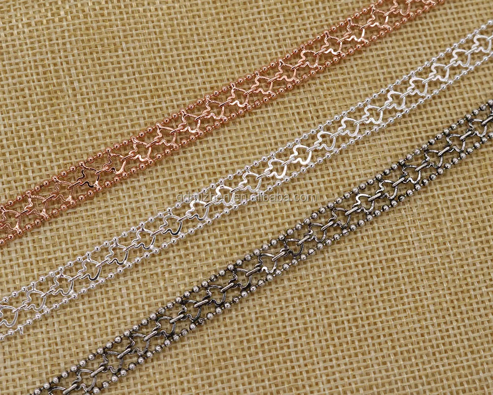 decorative brass jewelry soldered ball chains