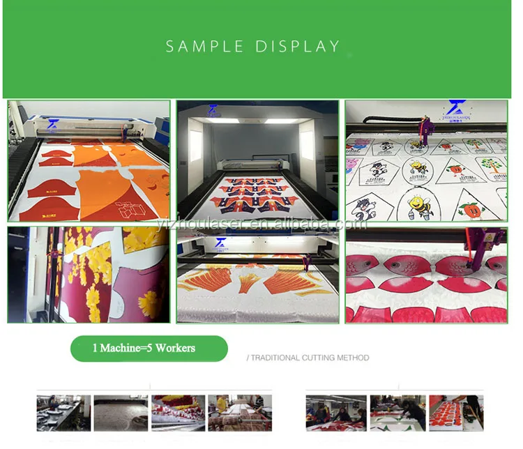 Auto Feeding Vision Scanning Laser Cutting Machine for Sublimation Printed Fabric in Roll  Y 1810