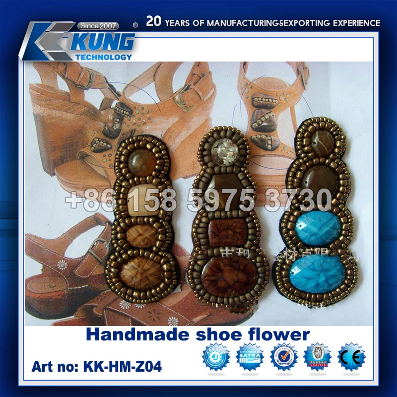 New style casual shoes handmade small flower sandals flat sole women shoes