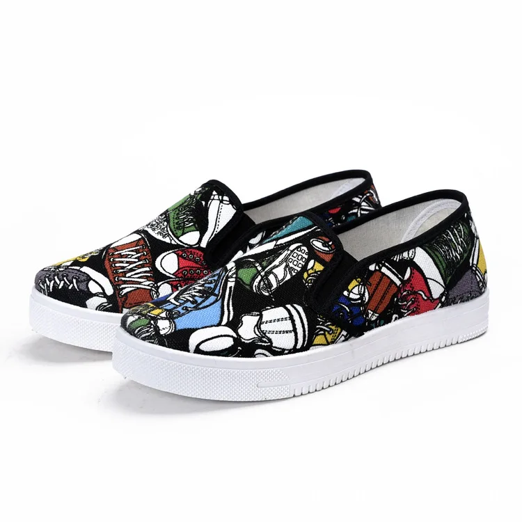 New model slip on casual women sport canvas shoes