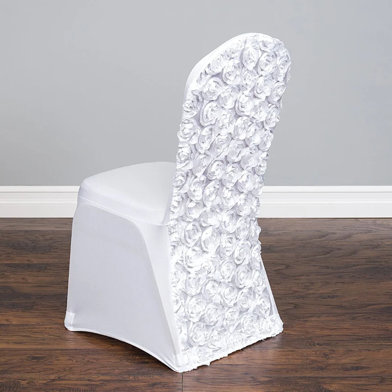 Banquet Wedding Restaurant 100% Polyester Spandex Folding Chair Covers for Hotel
