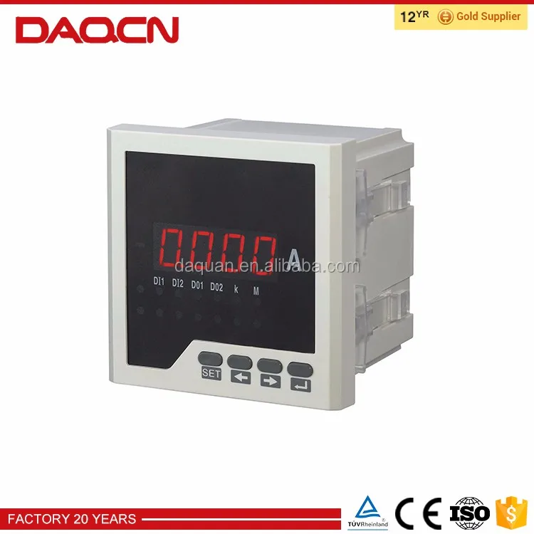 Single phase analog wattmeter digital flow meter display