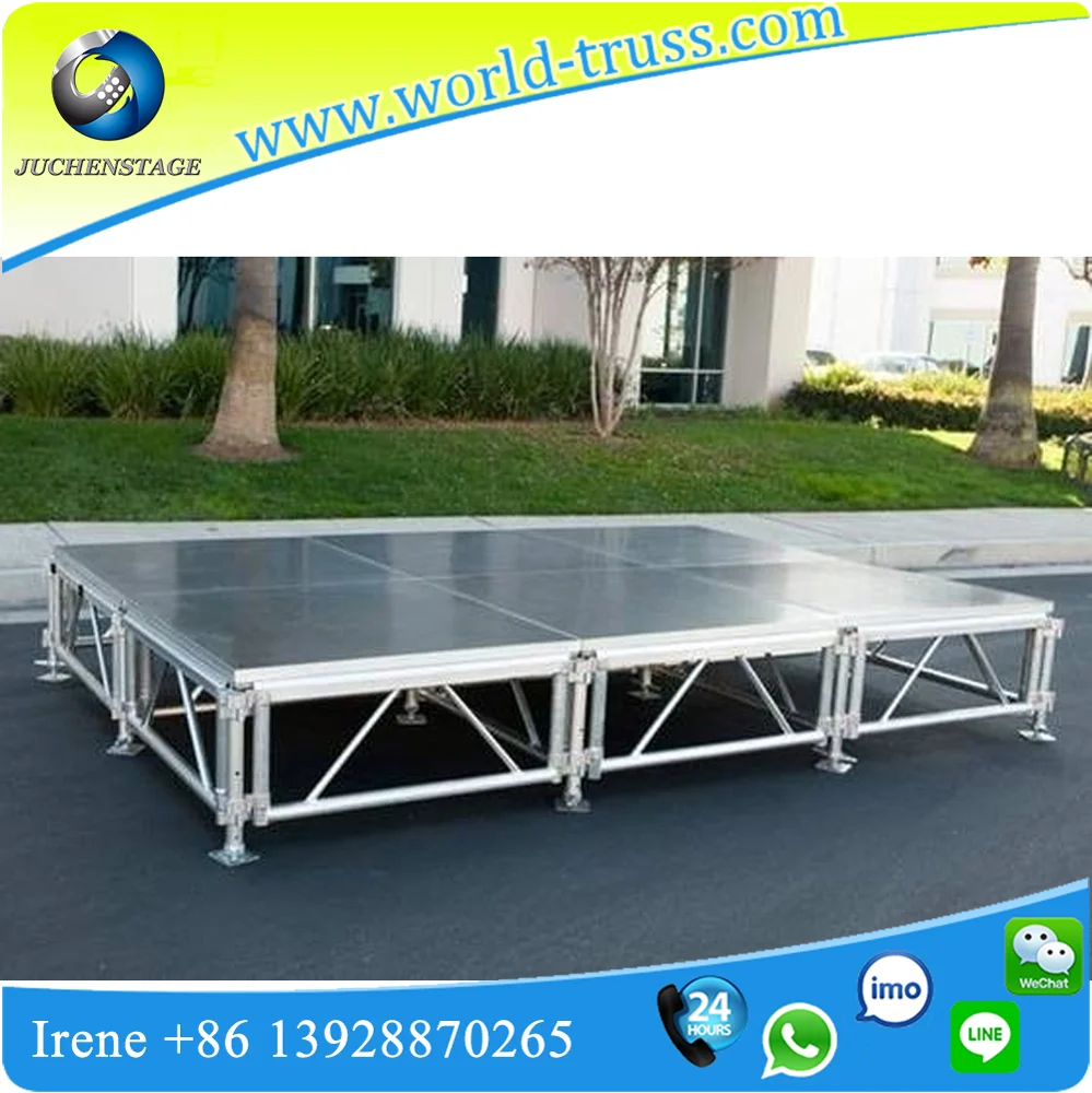 Adjustable Legs Portable Modular Stage|China Outdoor Aluminum Stage