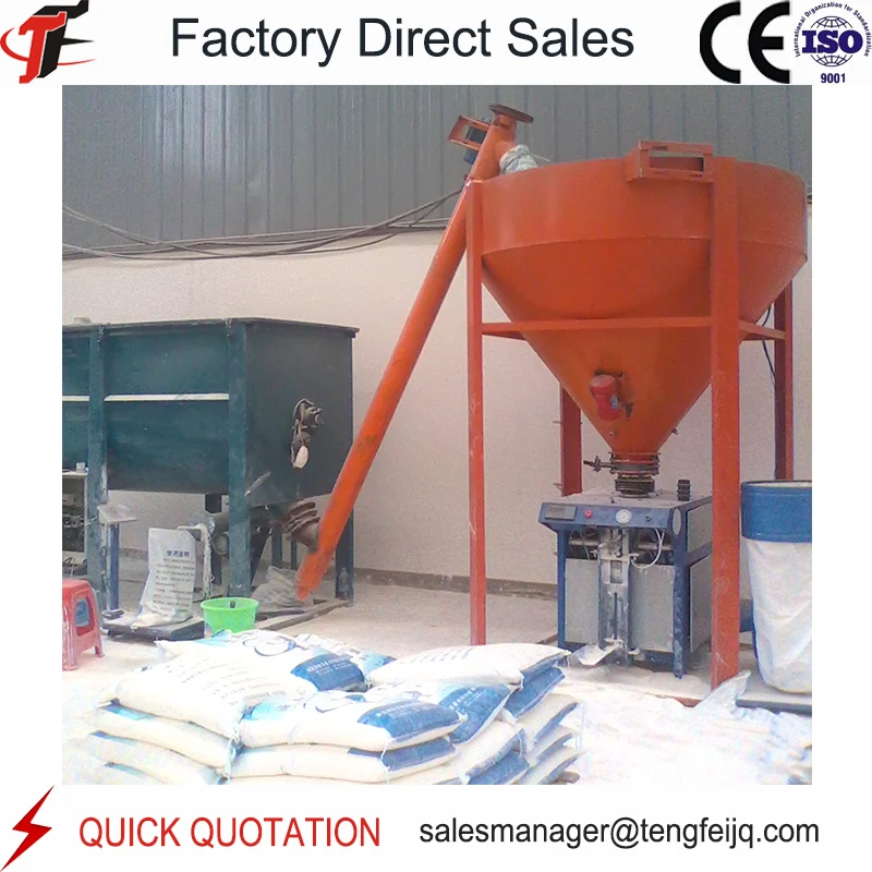 1-1.5 t/h Cement Glue/Putty Powder Dry Mix Mortar Production Line manufacturer price to value