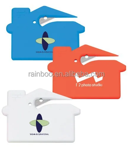 Пластиковая открывалка для букв в форме домика для рекламы