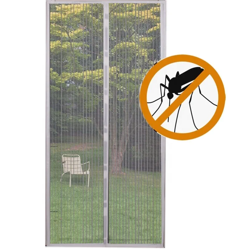 Tough Magnetic Screen Door Hanging Mosquito Net Curtain