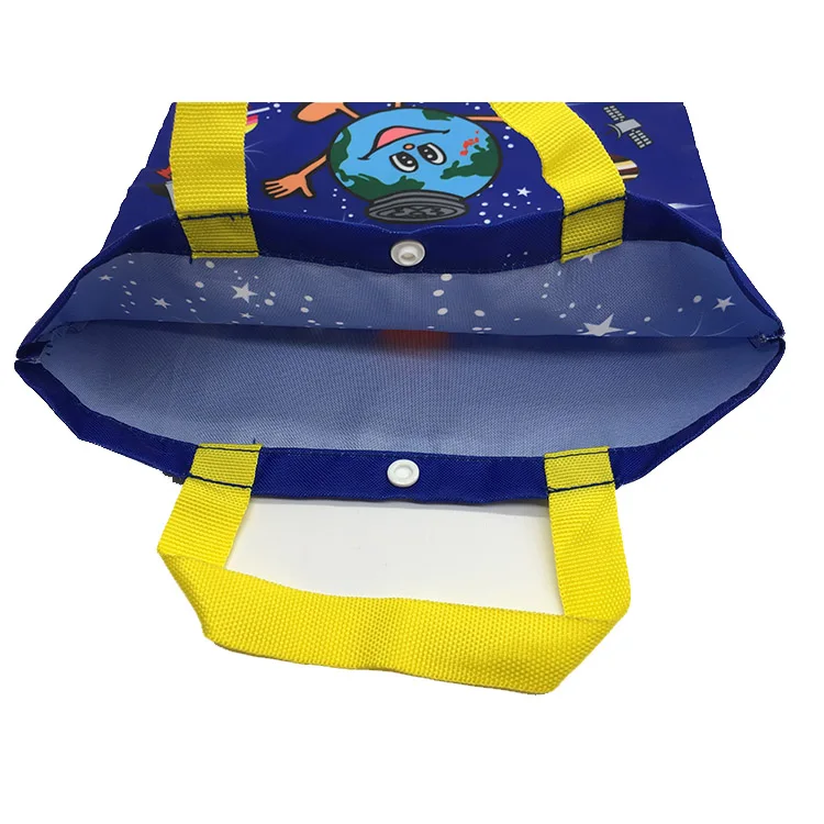 
 Экологичная многоразовая женская сумка-тоут из полиэстера 600D с индивидуальным принтом  