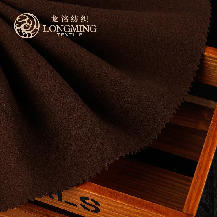 China textile wonderful price wholesale 100% polyester fiber velvet brushed flannel suiting fabric