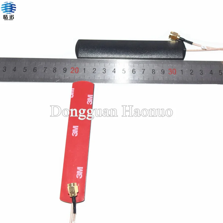 SMA connector 3DBi 433Mhz PCB patch microstrip antenna with 3M sticker RG178 cable