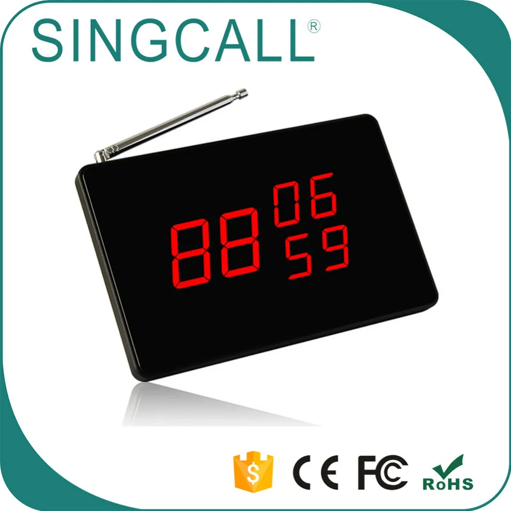  Беспроводная система сигнала официанта SINGCALL с 5 кнопками